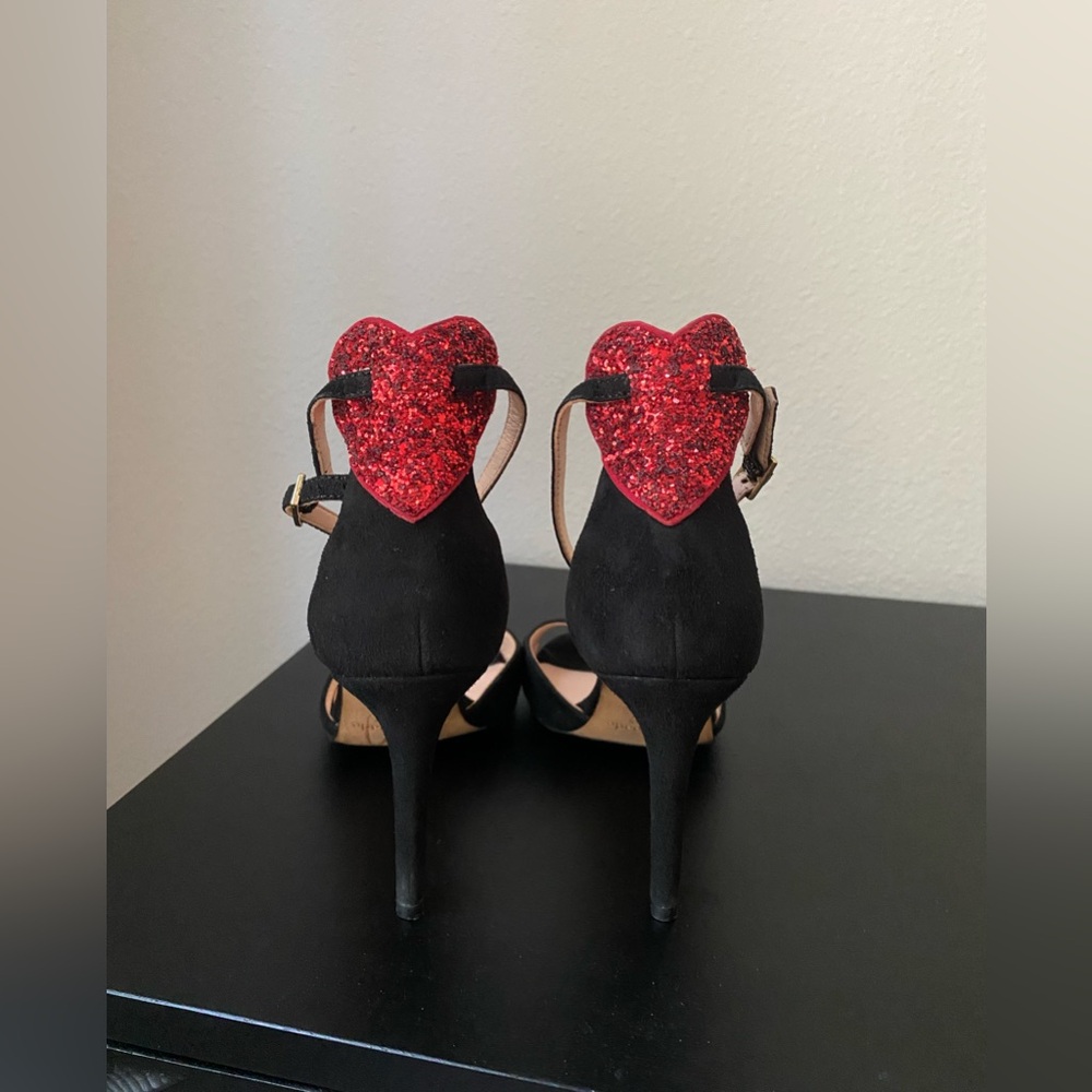 Kate Spade Heels Red Sequin Hearts